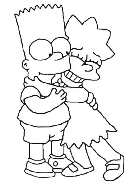 Bart And Lisa Simpson Coloring Page Download Print Or Color Online