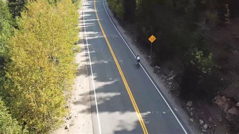 Climbing Trail Ridge Road By Bike Drone Video Youtube