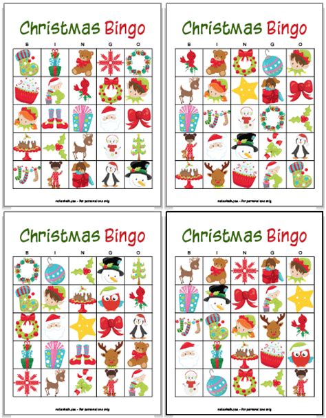Printable Blank Christmas Bingo Cards Gasmarticles
