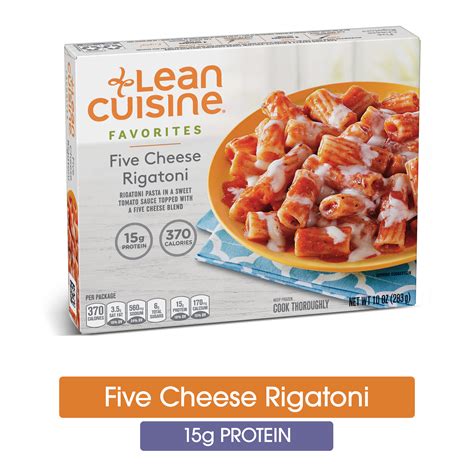 LEAN CUISINE FAVORITES Five Cheese Rigatoni 10 oz. Box | Delicious ...