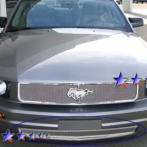 Chrome Wire Mesh Grille 2005 2009 Ford Mustang