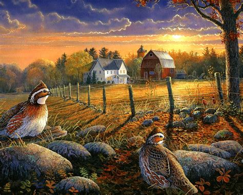 Sunset The Country Life By Sam Timm Country Art Landscape Art