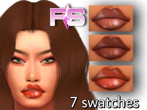 An Animated Woman S Lips With Different Colors And Shapes For The Face