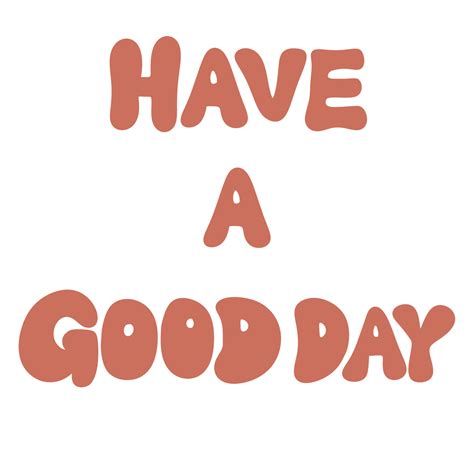 have GOOD DAY text banner cute decoration 26518163 PNG
