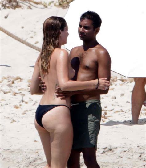 Serena Skov Campbell Hanging Out Topless At The Beach In Formentera