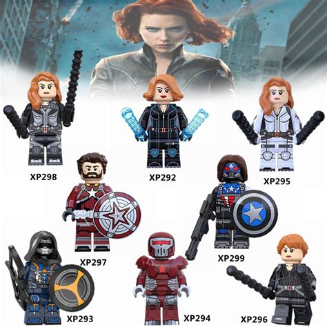Lego Marvel Avengers Minifigures Black Widow Imitation Master Scarlet