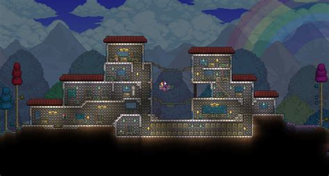 100 awesome terraria house ideas! PC - Post Your 1.3 base here! | Terraria house design, Terrarium, House design