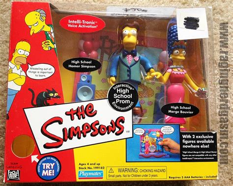 Playmates Play Sets The Simpsons High School Prom Hommer And Marge The Simpsons Simpson