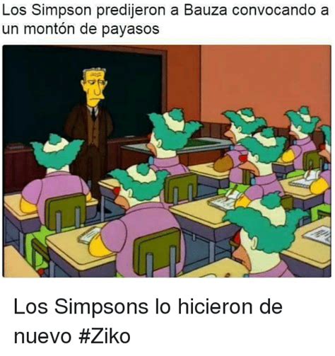 Los Simpson Predijeron A Bauza Convocando A Un Monton De Payasos Los
