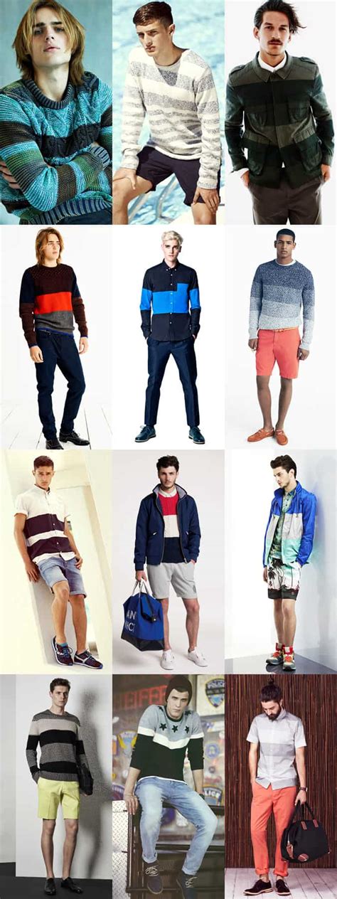 Mens Ss14 Fashion Trend Block Stripes Fashionbeans