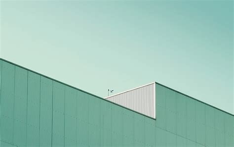Hd Wallpaper Minimalism Building Architecture Copy Space Clear Sky