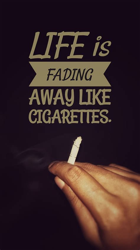 Fading Life Cigarette Fade Fading Away No Smoking Quote Smoke