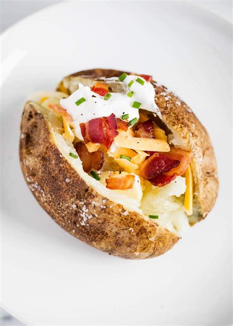 Cooking the potatoes directly on the oven rack assures that you will get an evenly cooked potato with a crispy skin. How to Make The PERFECT Baked Potato - I Heart Naptime