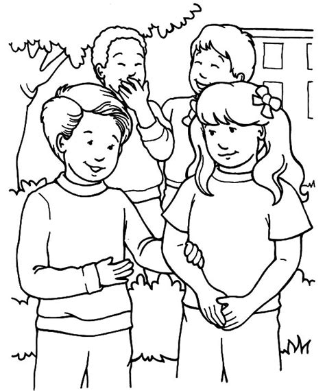 Helping Others With Friends Coloring Pages Coloring Sky