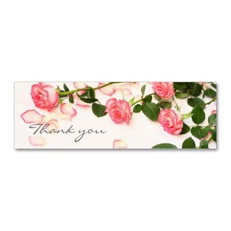 Beautiful Pink Roses Thank You Card Rose T Beautiful Pink Roses