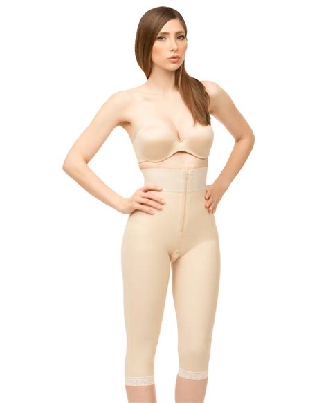 Below The Knee Closed Buttocks Enhancer Girdle Front Center Zipper Bel Isavela Compression