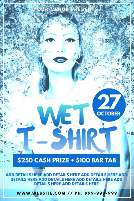 Wet T Shirt Contest Flyer