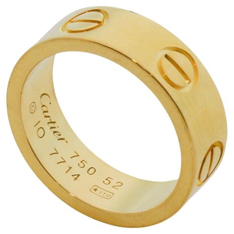 Cartier Love Ring 3 Diamond Yellow Gold At 1stdibs Cartier Ring 3