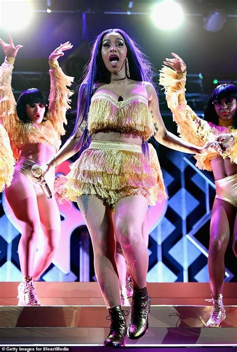 Cardi B Puts On A Very Busty Display As She Flaunts Her Backside On Stage Photos