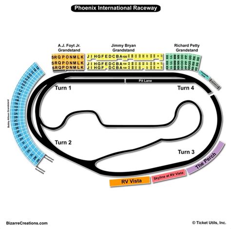 Phoenix Raceway Seating Map
