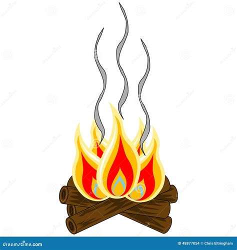 Campfire Vector Stock Vector Illustration Of Background 48877054