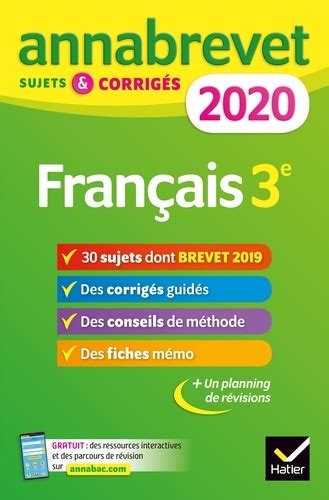 Pdf Annales Du Bac Français Corrigées Pdf Télécharger Download