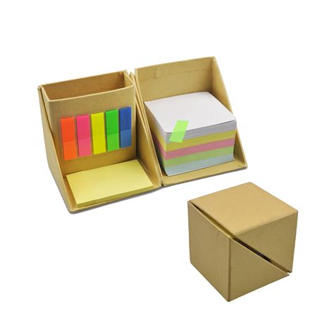 Foldable Multi Functional Ofiice Wooden Colorful Sticky Notes Post It