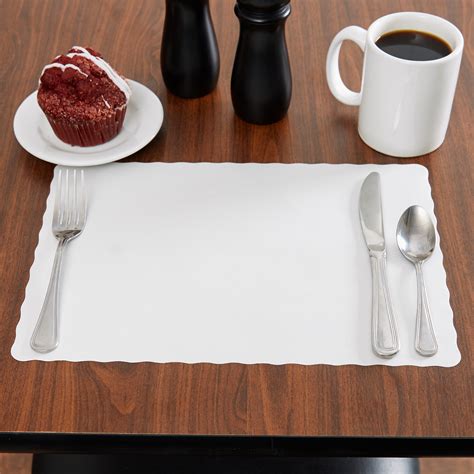 Off White 10 X 14 Colored Paper Placemat Economy Placemats