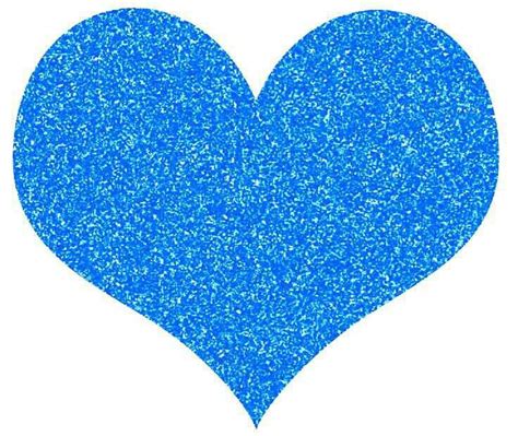 Big Blue Glittery Heart Glitter Hearts Clip Art Free Clip Art