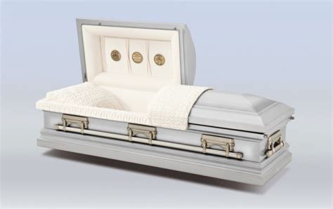 Golden Platinum Steel Casket Michigan Funeral And Cremation Services