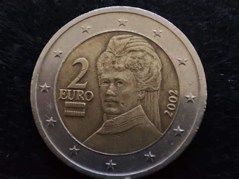 Moneda Rara Moneda De 2 Euros 2002 Bertha Von Suttner Etsy España