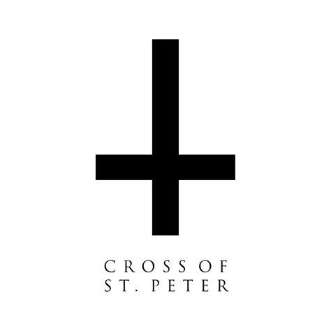Cross Of St Peter Vector Illustration The Cross Of Saint Peter Or