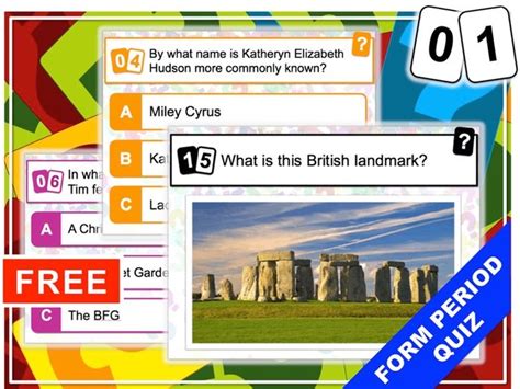 Tutor Time Quiz 1 Teaching Resources