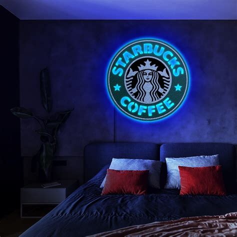 Starbucks Light Up Sign Starbucks Neon Sign Starbucks Logo Lighted