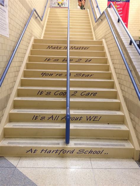 Use The School Stairs To Showcase Your Theme School Stairs Student