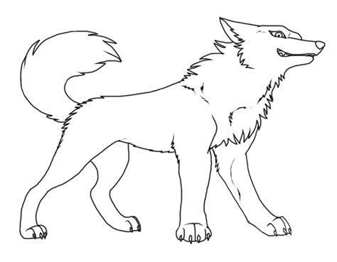 Wolf outlines favourites by ironpawprints on deviantart wolf. Wolf Lineart by Roneri on DeviantArt