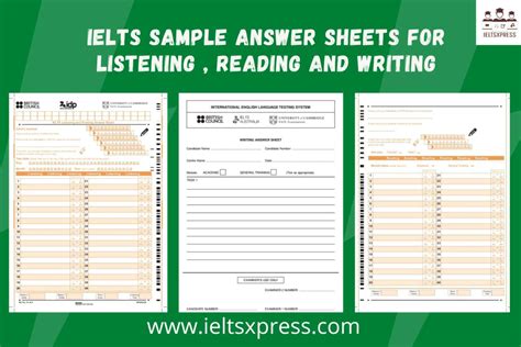 Download Ielts Answer Sheet For Listening Reading And Writing