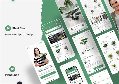 Plant Shop App Ui Design Online Plant Ordering App Ui Behance