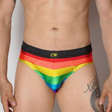 Men S Rainbow Pride Briefs Men S Gay Pride Underwear Etsy