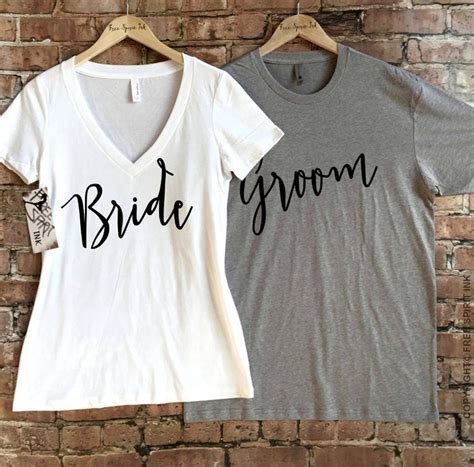 Bride And Groom Shirt Set Wedding T Couples Shirts Mr Etsy