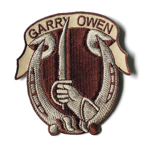 7th Cavalry Regiment Garry Owen Us Army Embroidered Patch 275 Inches