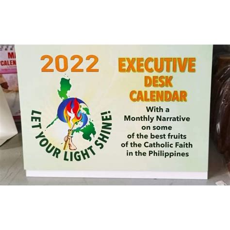 2022 Executive Desk Calendar Shopee Philippines
