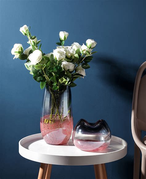 北欧玻璃花瓶 炫彩星空创意插花水培花器 客厅卧室餐桌摆件装饰品 美间设计