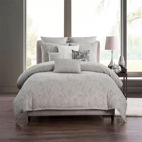 Adelais Gray Cotton Blend Modern And Contemporary 3 Piece Comforter Set