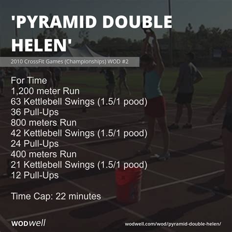 Pyramid Double Helen Workout 2010 Crossfit Games Championships Wod