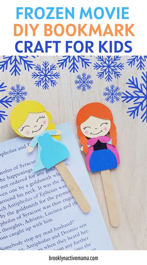 Frozen Movie Elsa And Anna Diy Bookmark Craft Bookmark Crafts For