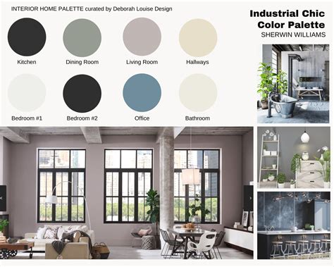 Industrial Chic Paint Color Scheme Prepackaged Professional Etsy