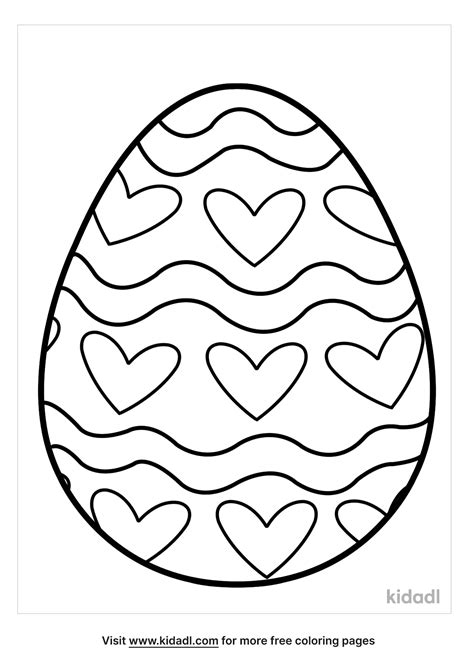 Free Blank Easter Egg Coloring Page Coloring Page Printables Kidadl