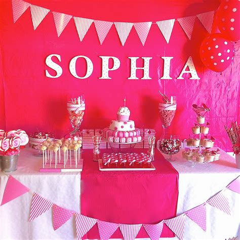 What a gorgeous dessert table!!see more party ideas and share yours at catchmyparty.com. Party Ideas: Pink Spots and Stripes Themed Girls First ...