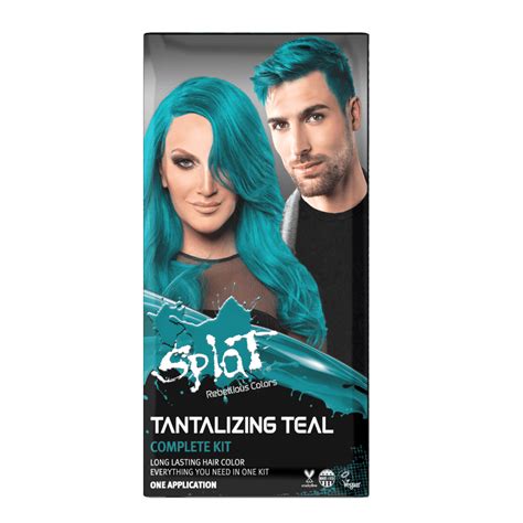 Splat Complete Kit Tantalizing Teal Semi Permanent Teal Hair Dye With